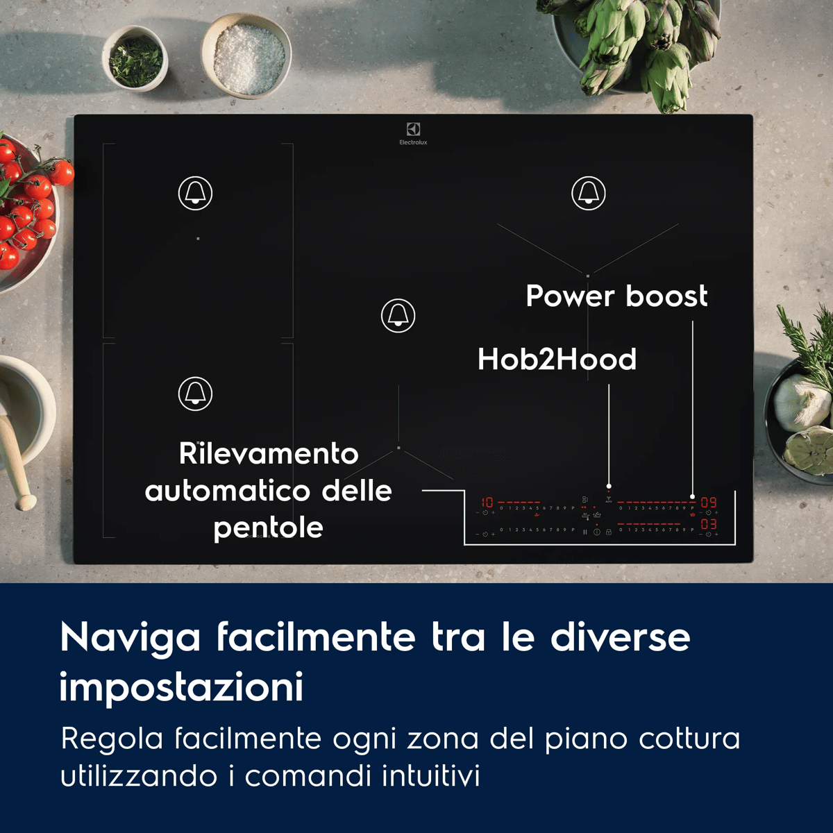 ELECTROLUX Series 700 KIS62453I  Hob  - Built-in  - Ceramic  - Width 58 cm  - Induction