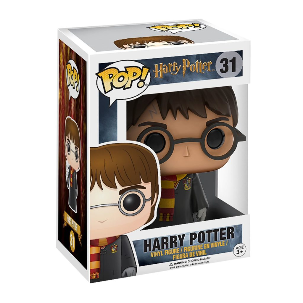 Figurine en vinyle Funko Pop de Harry Potter dans sa boîte d'origine.