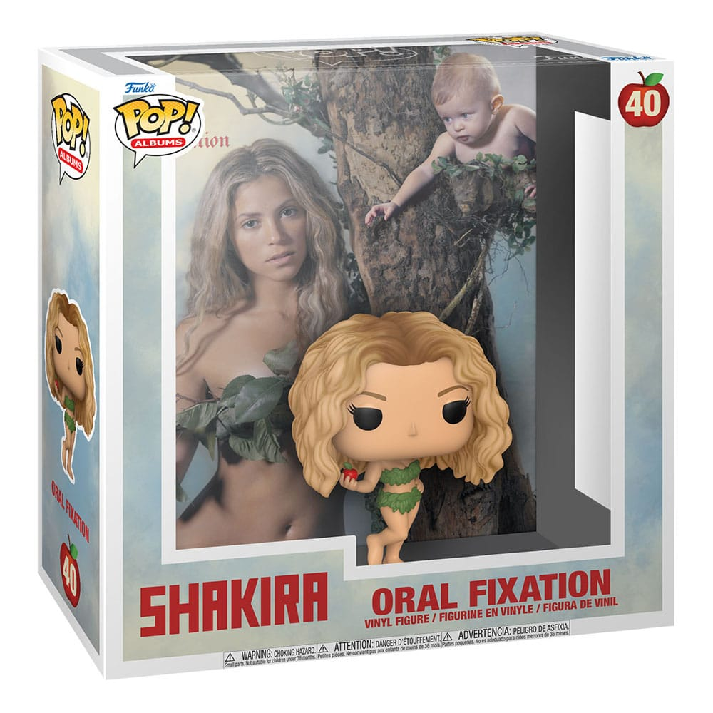 Funko Pop Albums Box mit Shakira-Figur und dem Cover von Oral Fixation.