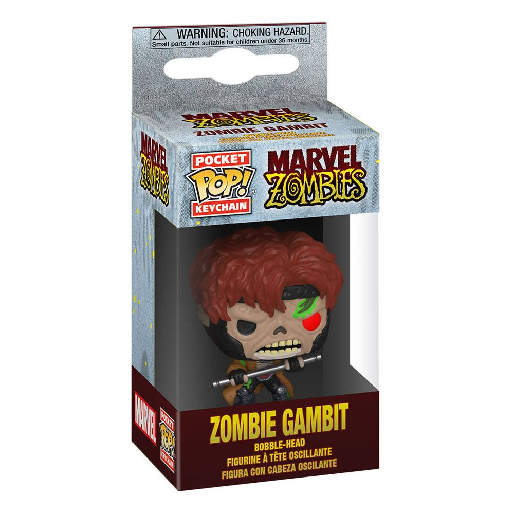 Verpackung einer Marvel Zombies Zombie Gambit Pocket Pop! Schlüsselanhänger-Figur.