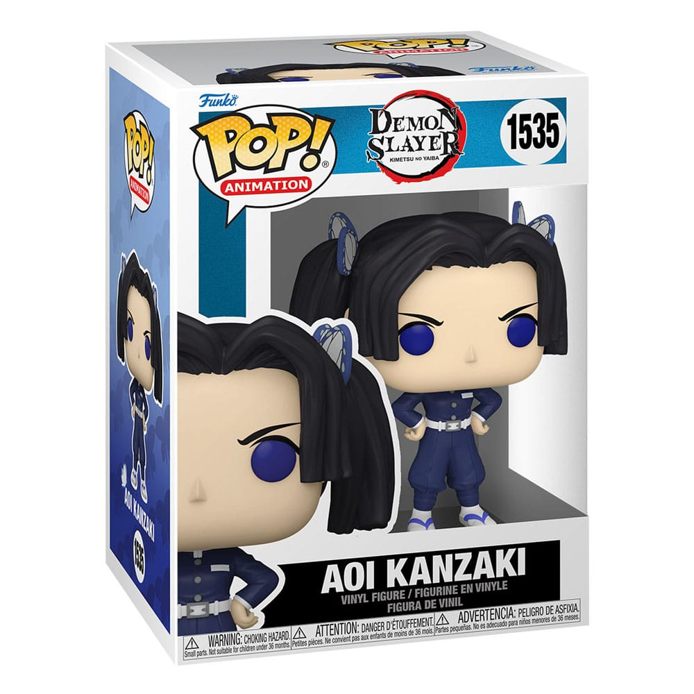 Figura de vinilo Funko Pop de Aoi Kanzaki de Demon Slayer en su caja.