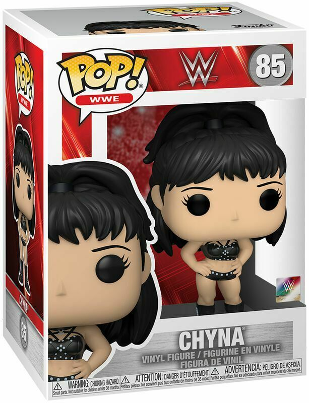WWE Chyna Funko Pop Vinyl-Figur in ihrer Verpackung mit der Nummer 85.