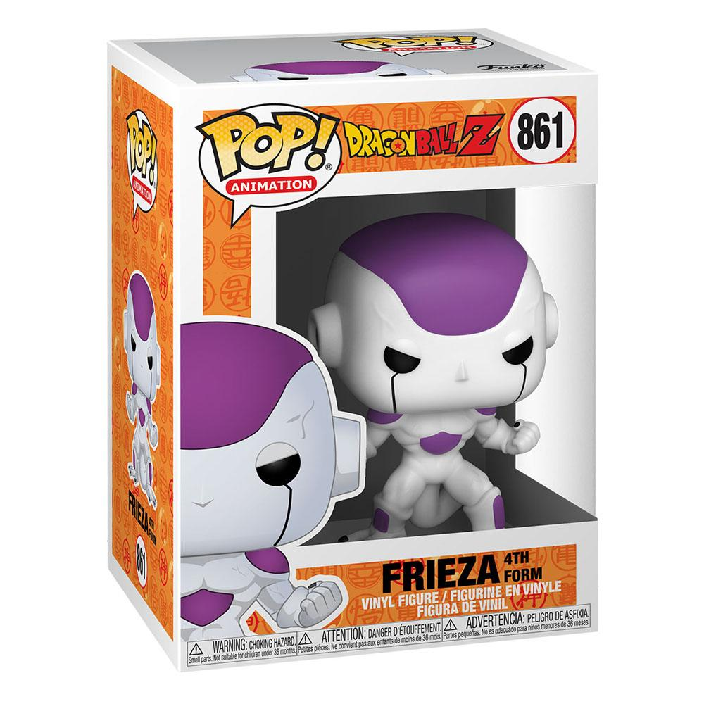 Pop! Animation Dragon Ball Z 861 Frieza 4th Form Vinyl-Figur in ihrer Display-Box.