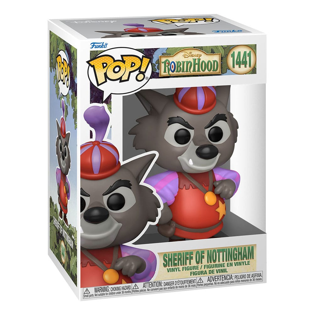 Figurka winylowa Funko Pop Szeryf z Nottingham w pudełku.