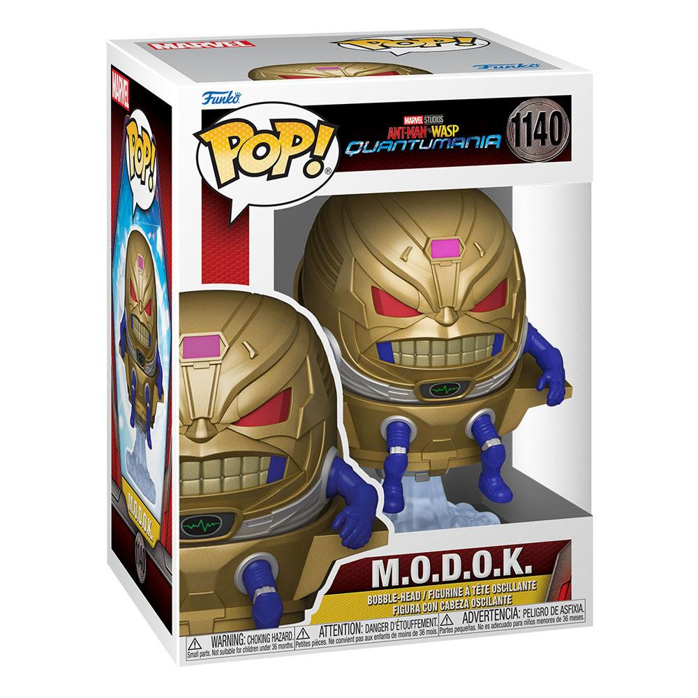 Figura Funko Pop de M.O.D.O.K. de Ant-Man and the Wasp Quantumania en caja.