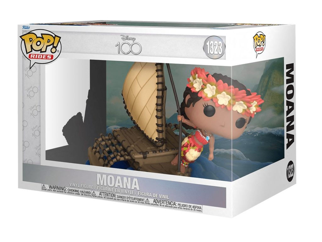 Figurine en vinyle Moana Pop! Rides dans son emballage d'origine avec bateau.