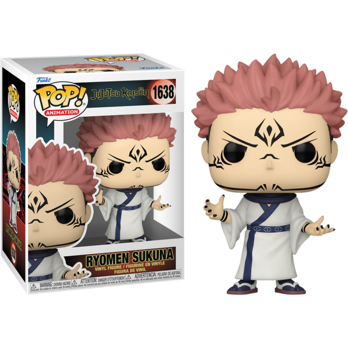 Figurka winylowa Funko Pop przedstawiająca Ryomena Sukunę z Jujutsu Kaisen z pudełkiem.