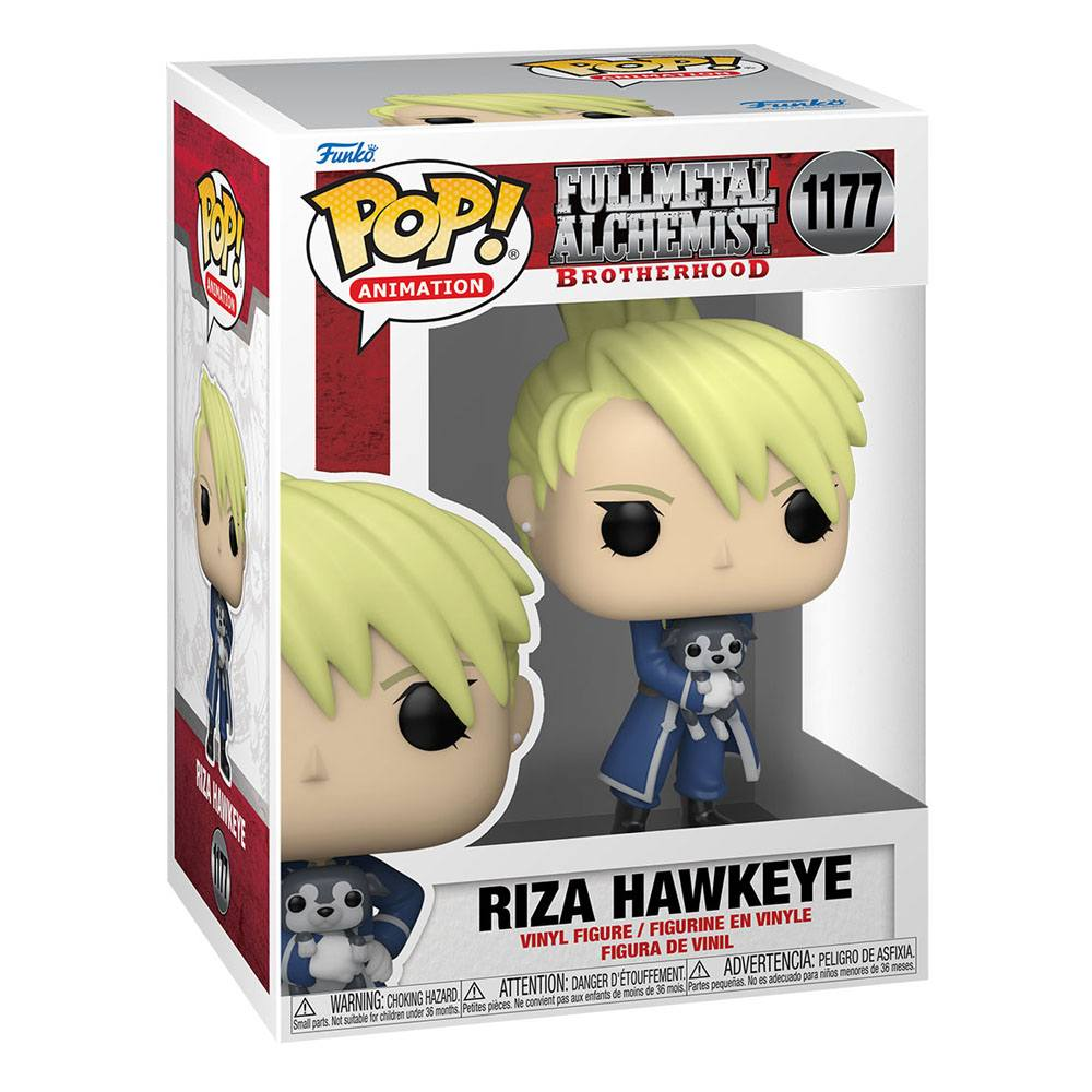 Funko Pop! Figur von Riza Hawkeye aus Fullmetal Alchemist in Verpackung.