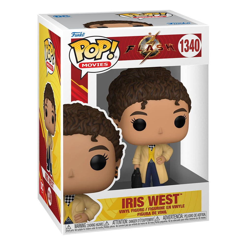 Figura in vinile Funko Pop di Iris West nella sua scatola da collezione del film The Flash.