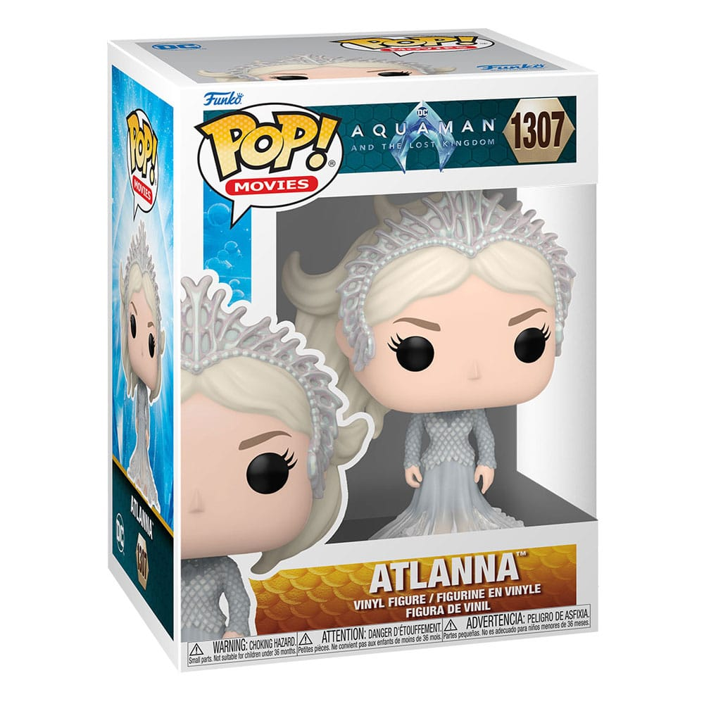 Funko Pop Vinyl-Figur von Atlanna aus Aquaman 1307 in Originalverpackung.