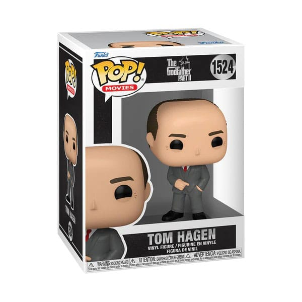 Eine Funko Pop Tom Hagen Vinylfigur aus Der Pate Teil II in ihrer Originalverpackung.