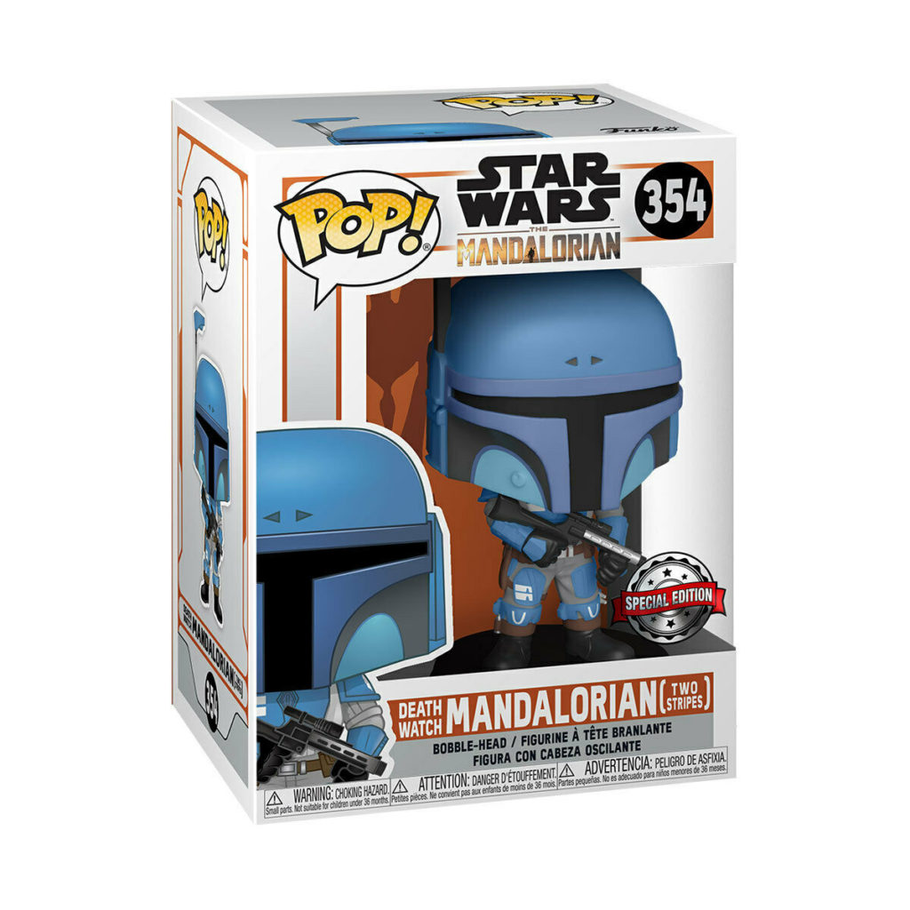 Figura de vinilo Pop! de Death Watch Mandalorian en su caja original.