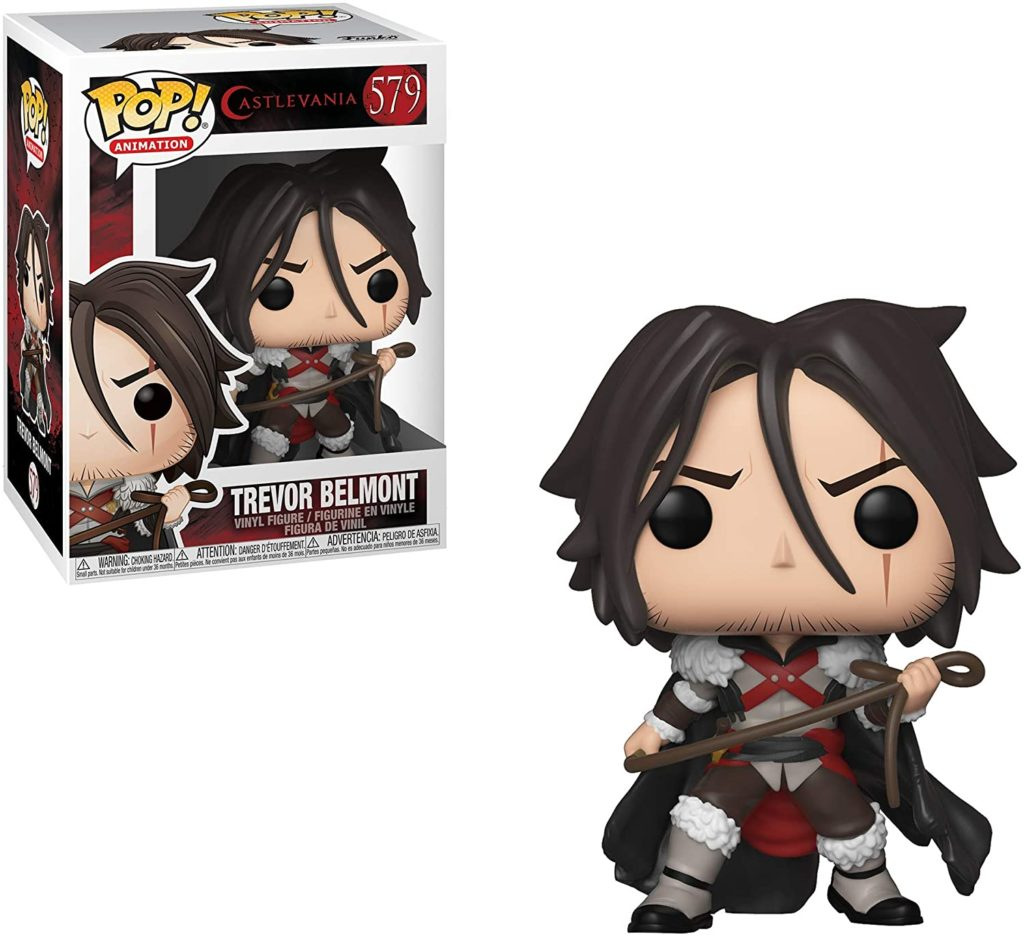 Trevor Belmont Funko Pop Vinyl-Figur in ihrer Originalverpackung mit Peitsche.