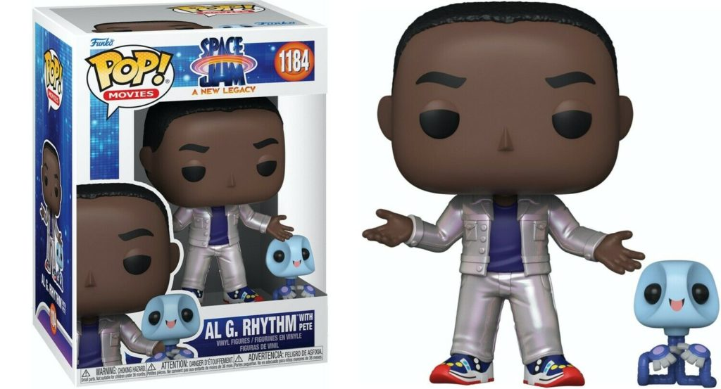 Figura de vinilo Funko Pop de Al G. Rhythm con Pete, en caja y fuera de ella.