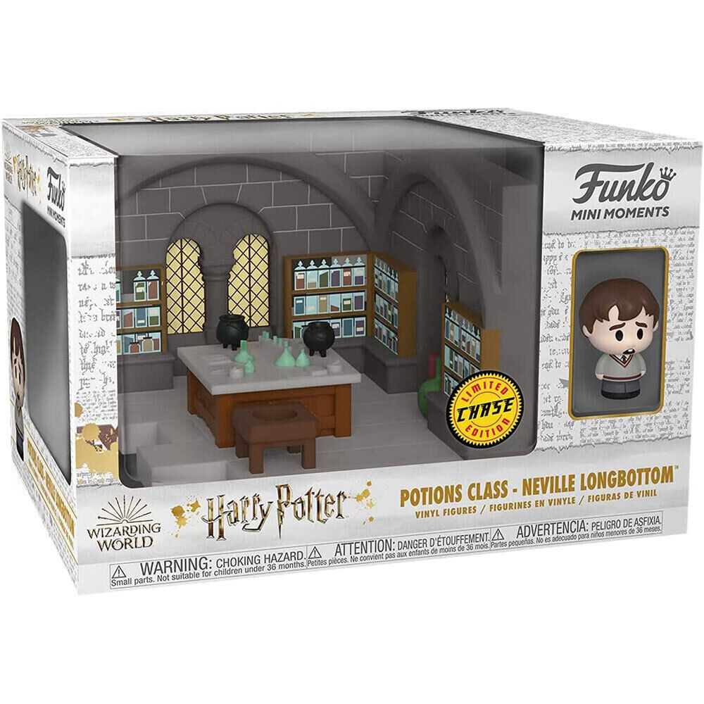 Harry Potter Potions Class Funko Mini Moments Set mit Neville Longbottom Figur.