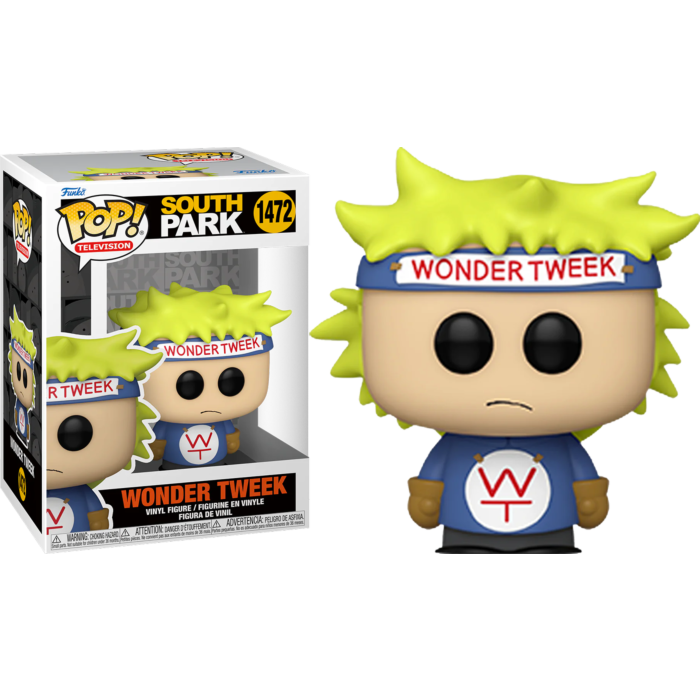 Figura Funko Pop de Wonder Tweak junto a su caja sobre fondo negro.