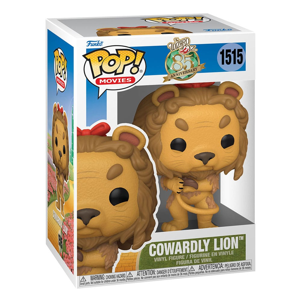 Funko Pop Vinylfigur des feigen Löwen aus dem Zauberer von Oz in Originalverpackung.