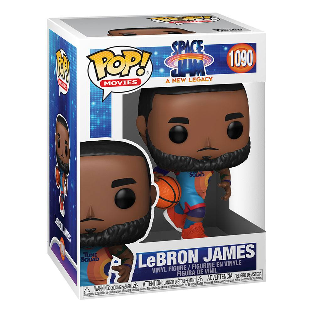 LeBron James Funko Pop Figur im Space Jam Design in verpackter Box.