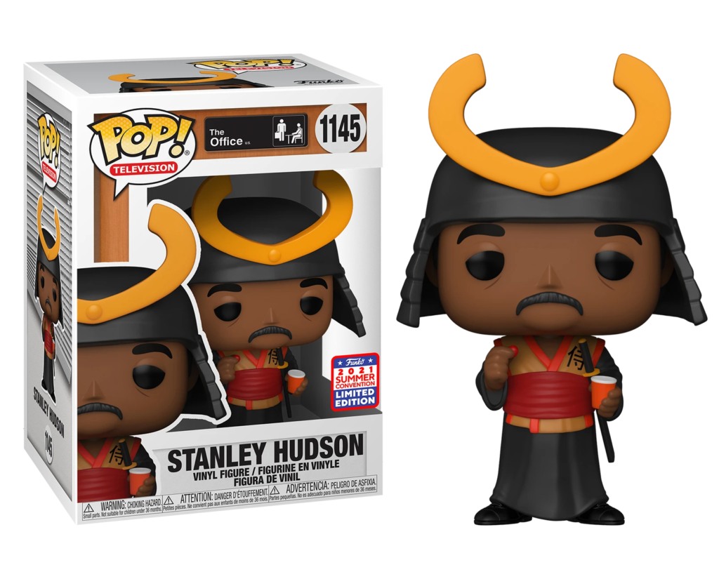 Stanley Hudson Funko Pop Vinyl Figur als Samurai in Box.