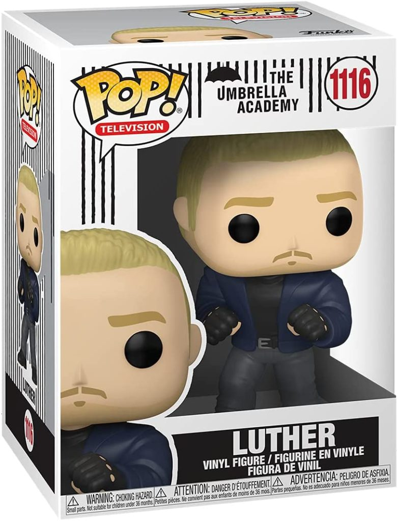 Funko Pop Vinyl Figur von Luther aus The Umbrella Academy, in Originalverpackung.