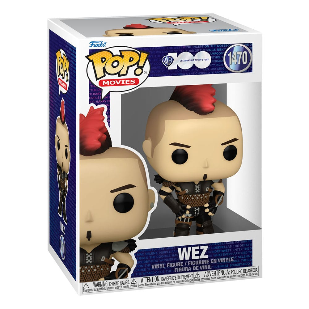 Funko Pop Movies Vinyl-Figur von Wez aus Mad Max 2 in einer Box mit Nummer 1470.