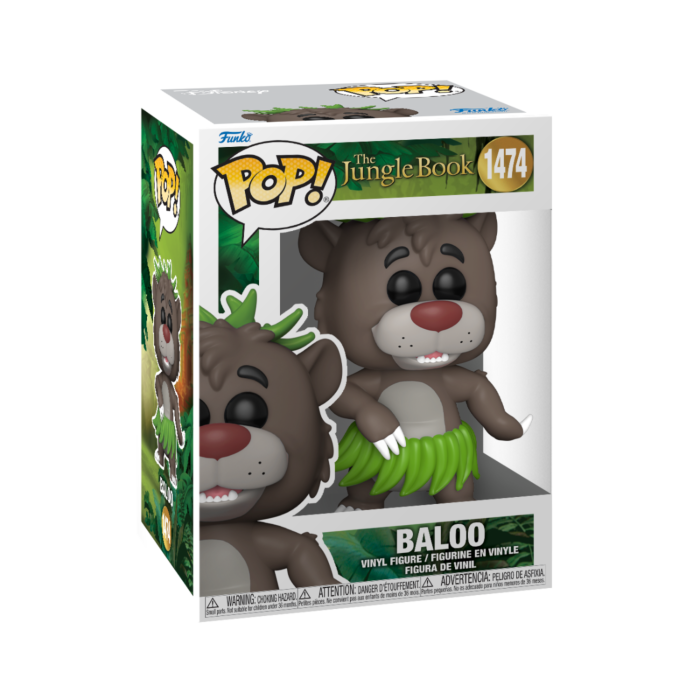 Figura de vinilo Funko Pop de Baloo de El libro de la selva en su caja.