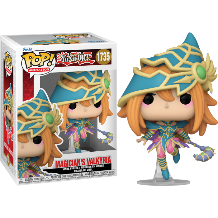 Figura Funko Pop de Magician's Valkyria junto a su caja.