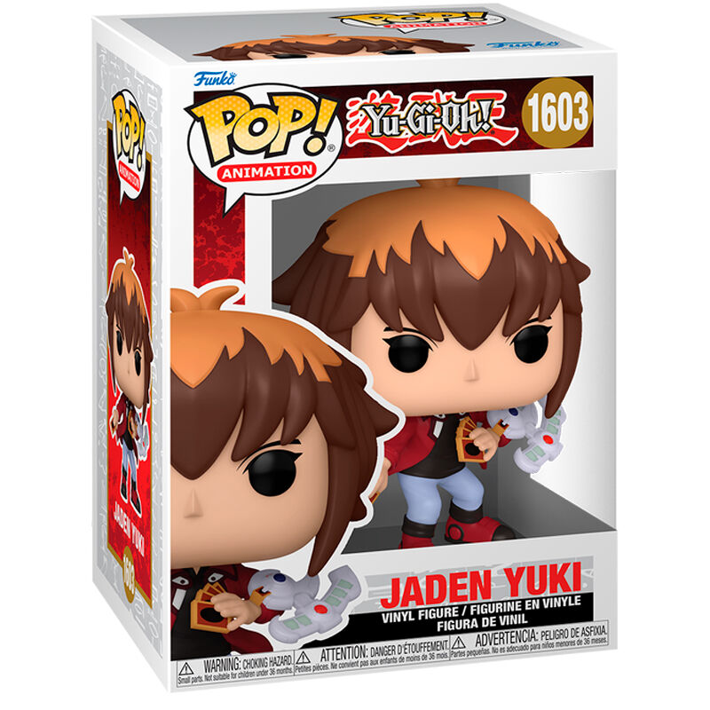 Figura winylowa Funko Pop Jaden Yuki z Yu-Gi-Oh! w pudełku kolekcjonerskim.