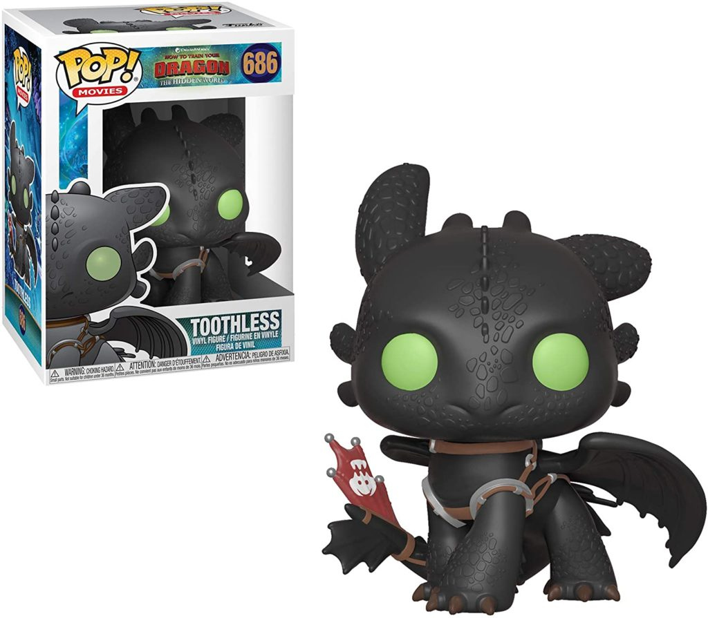 Funko Pop Vinyl Figur von Ohnezahn aus How to Train Your Dragon mit Verpackung.