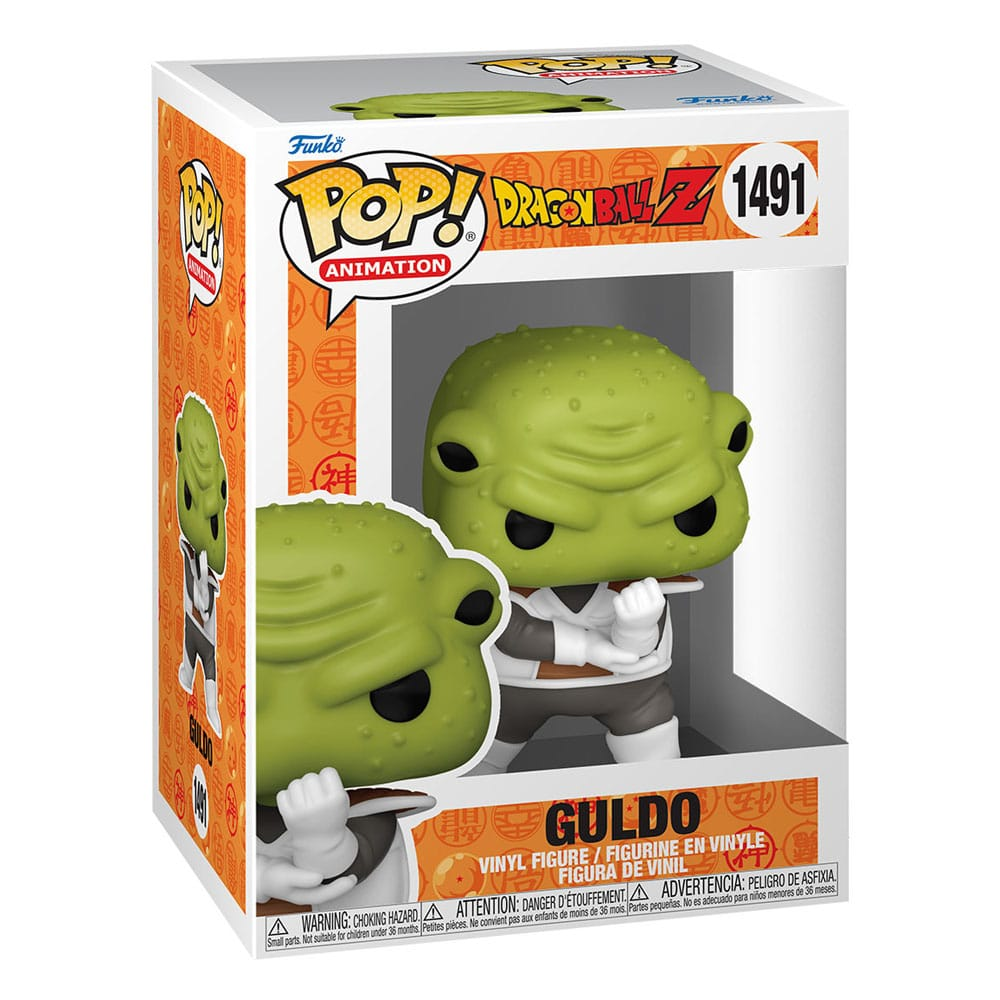 Figura de vinilo Funko Pop Animation 1491 Guldo de Dragon Ball Z en su caja original.