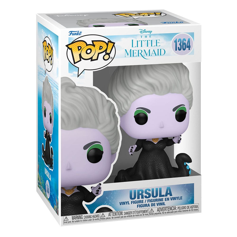 Funko Pop Ursula statuetta in vinile da La Sirenetta in scatola.