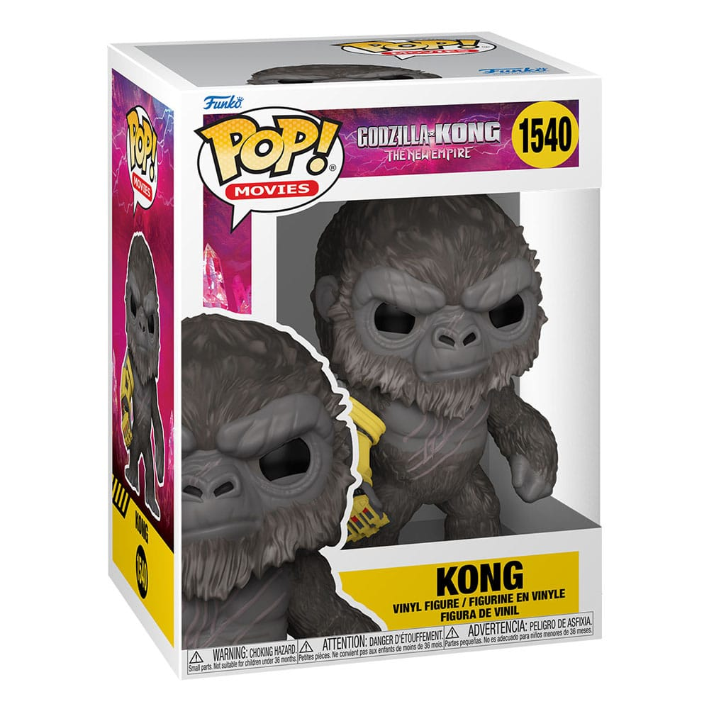 Funko Pop! Vinylfigur von Kong aus Godzilla x Kong in seiner Verpackung.