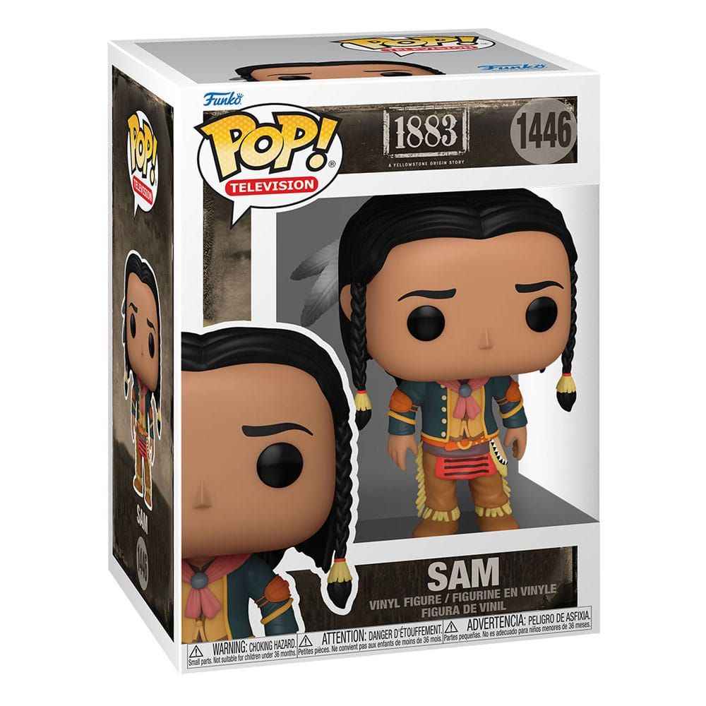 Funko Pop Vinylfigur Sam aus 1883 in Originalverpackung.