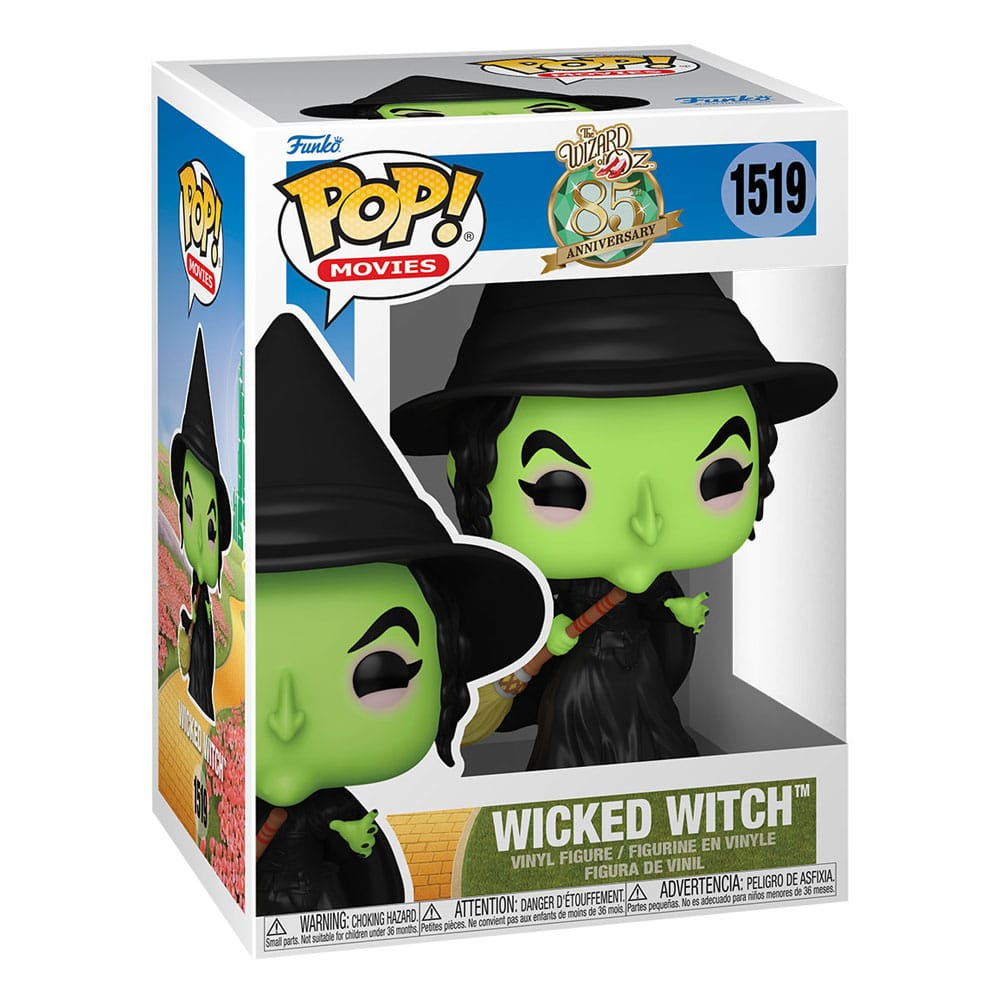 Funko Pop Vinylfigur der Wicked Witch aus Der Zauberer von Oz in ihrer Originalverpackung.