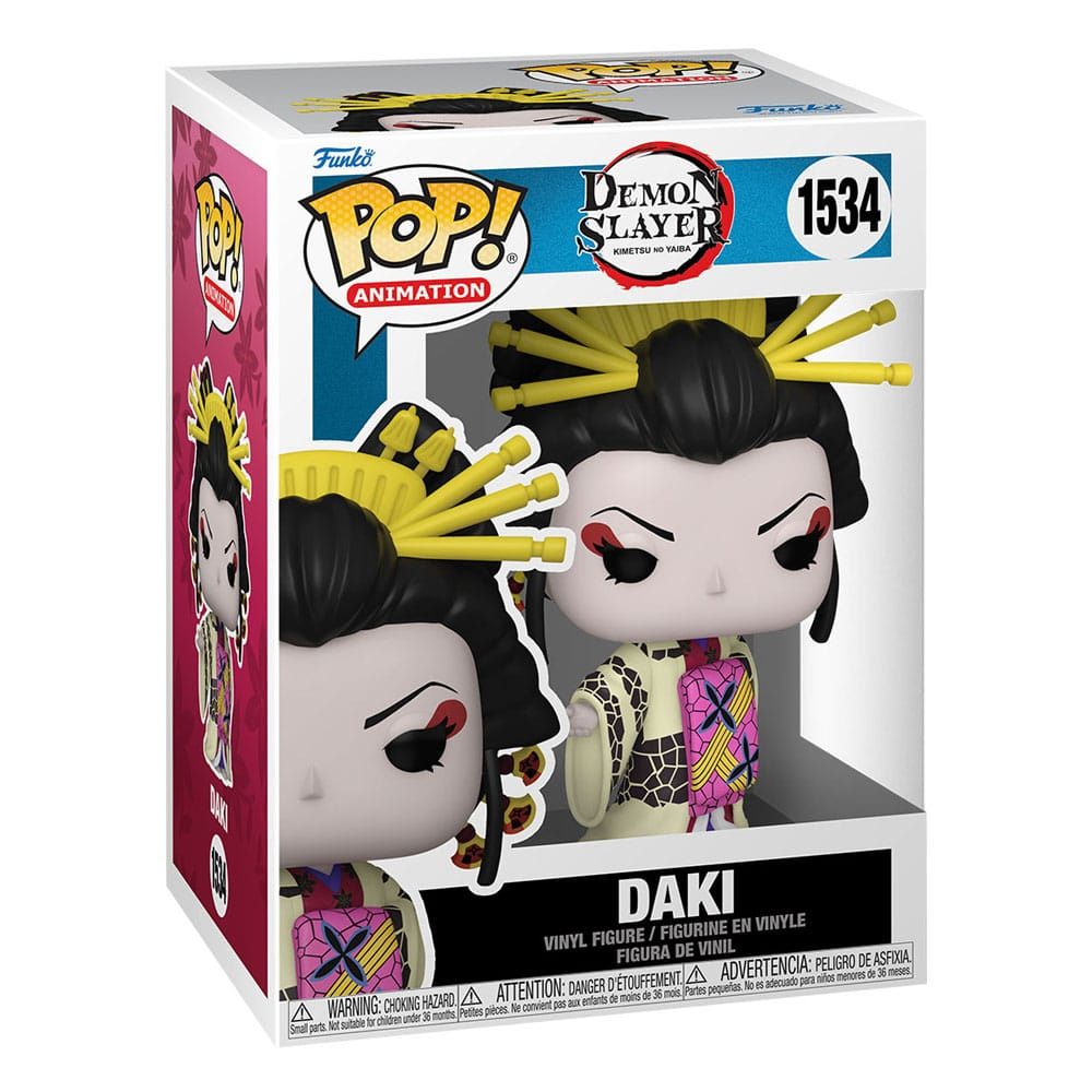 Figurka winylowa Funko Pop! Animation przedstawiająca Daki z Demon Slayer w białym pudełku.