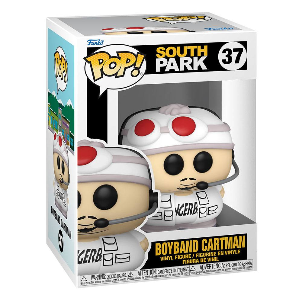 South Park Boyband Cartman Funko Pop Figur in einer Verpackung.