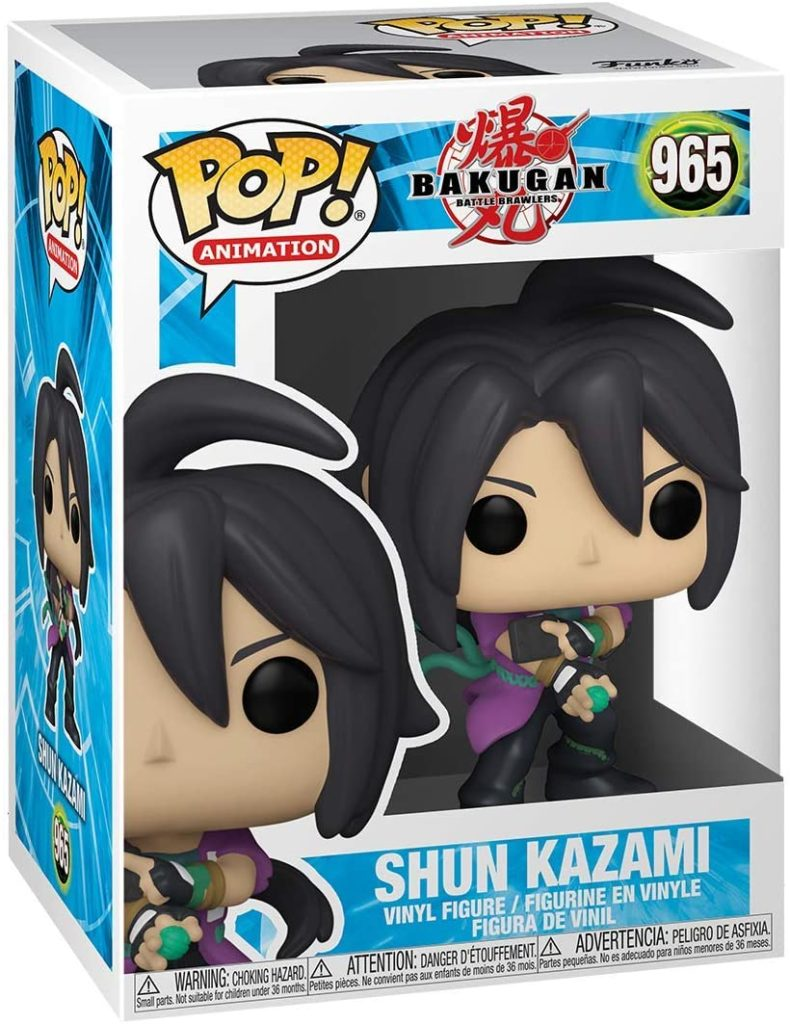 Funko Pop Vinyl Figur von Shun Kazami aus Bakugan in der Originalverpackung.
