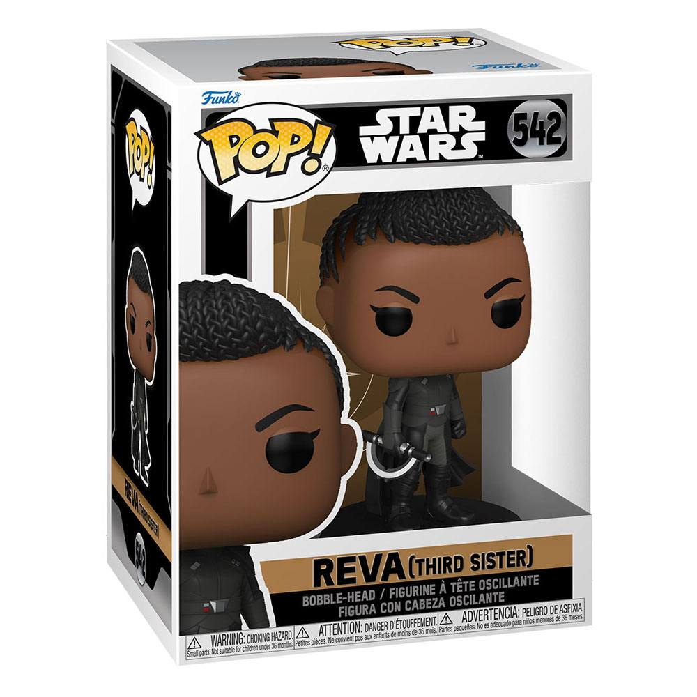 Star Wars Reva Funko Pop Figur in ungeöffneter Sammlerbox.