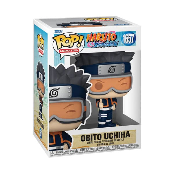 Funko Pop Figur von Obito Uchiha aus Naruto Shippuden in Box.
