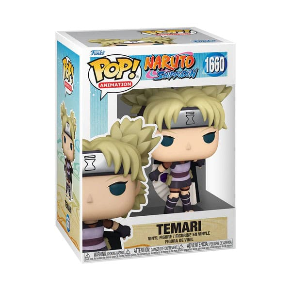Figura Funko Pop! de Temari de Naruto Shippuden en su caja original.
