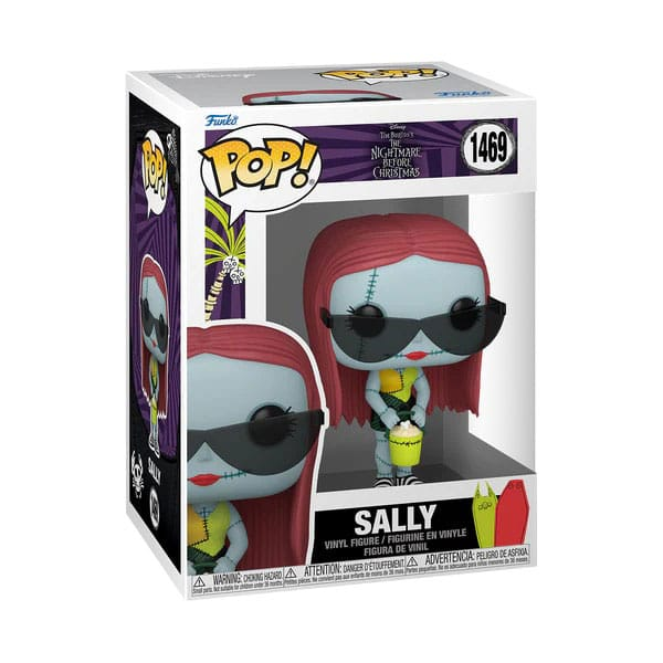 Figura winylowa Funko Pop Sally z Miasczeczka Halloween w okularach przeciwsłonecznych.