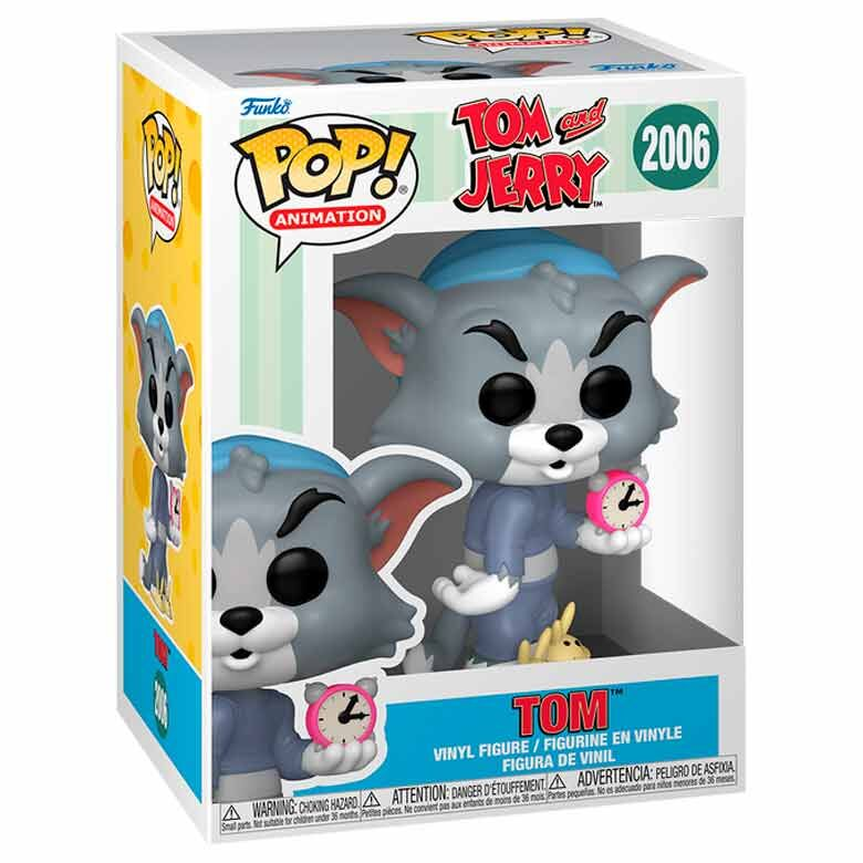 Funko Pop Tom-Vinylfigur aus Tom und Jerry in einer Verpackung mit Fenster, Nummer 2006.