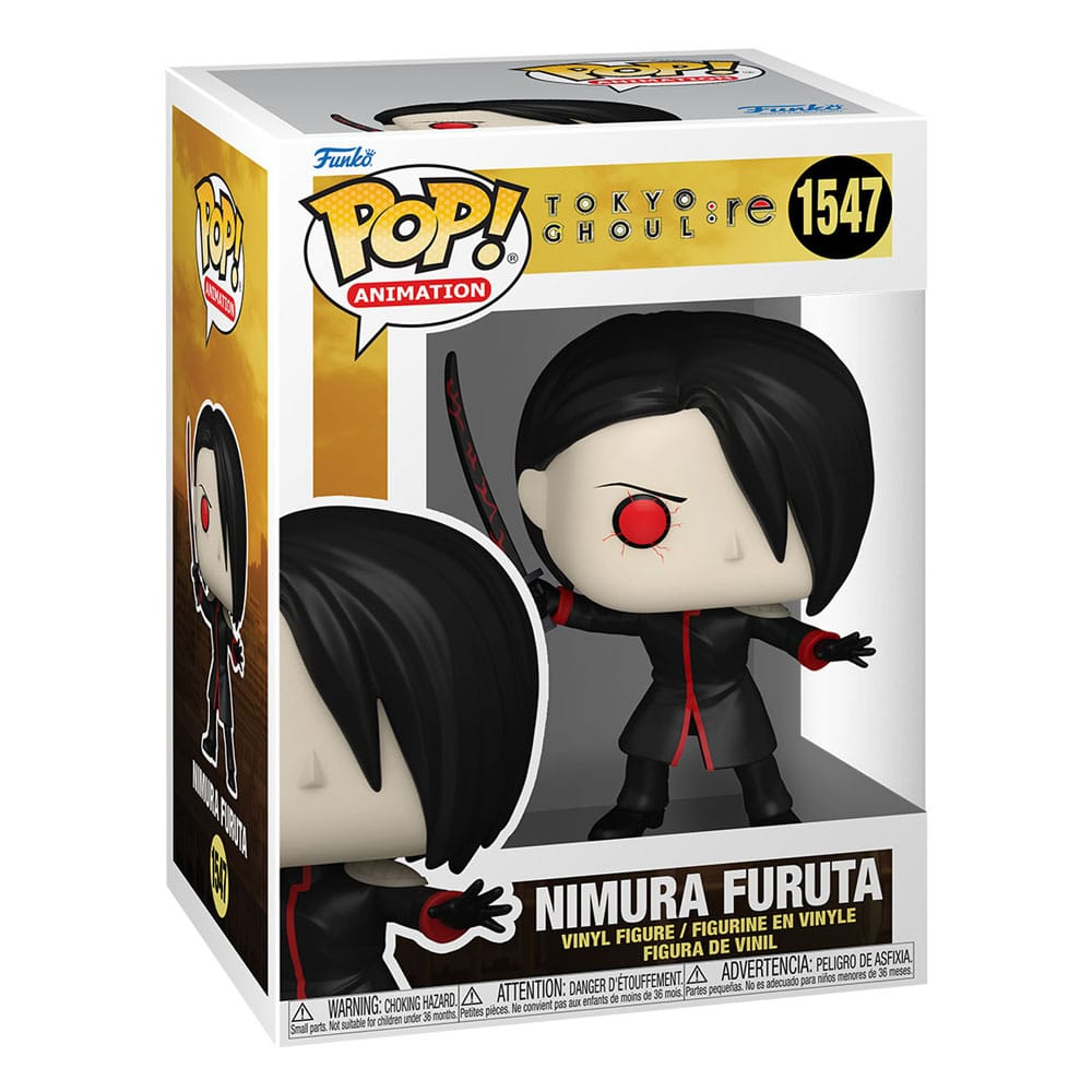 Funko Pop! Figur von Nimura Furuta aus Tokyo Ghoul:re in seiner Box.