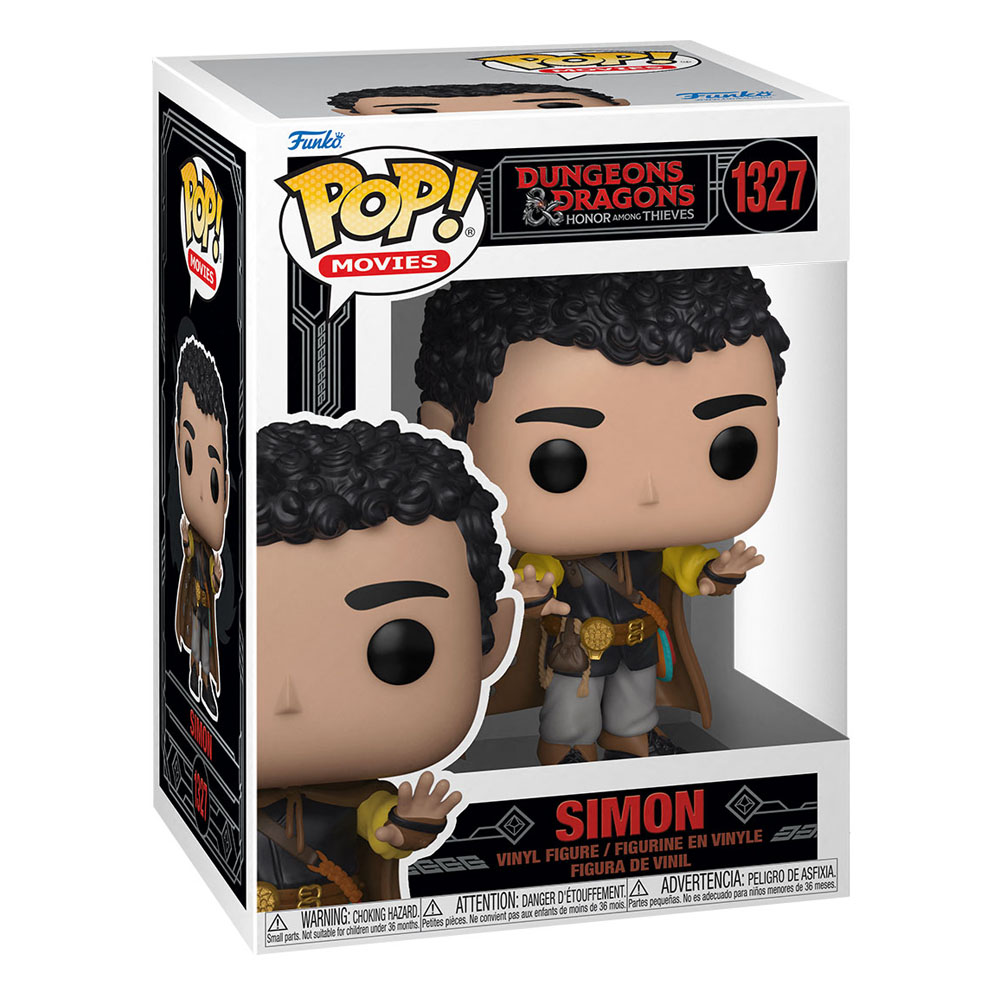 Figurine en vinyle Funko Pop Simon de Dungeons and Dragons en boîte.