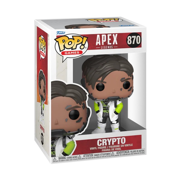 Crypto Funko Pop Figur in ungeöffneter Sammlerbox.
