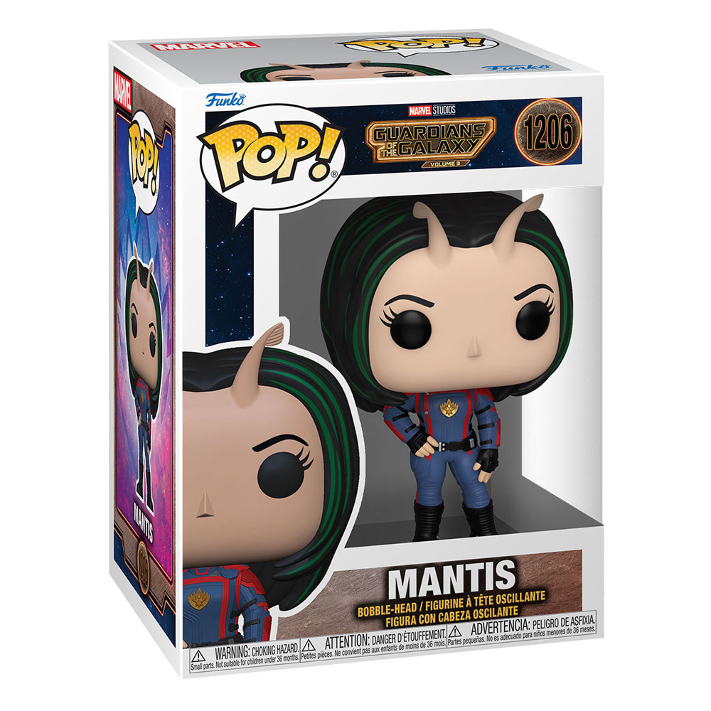 Funko Pop! Figur von Mantis aus Guardians of the Galaxy Vol. 3 in Originalverpackung.