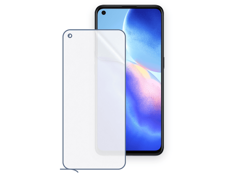 SCHITEC Oppo Reno 5 Uyumlu Ön Yüzey Nano Şeffaf Hidrojel Ekran Koruyucu