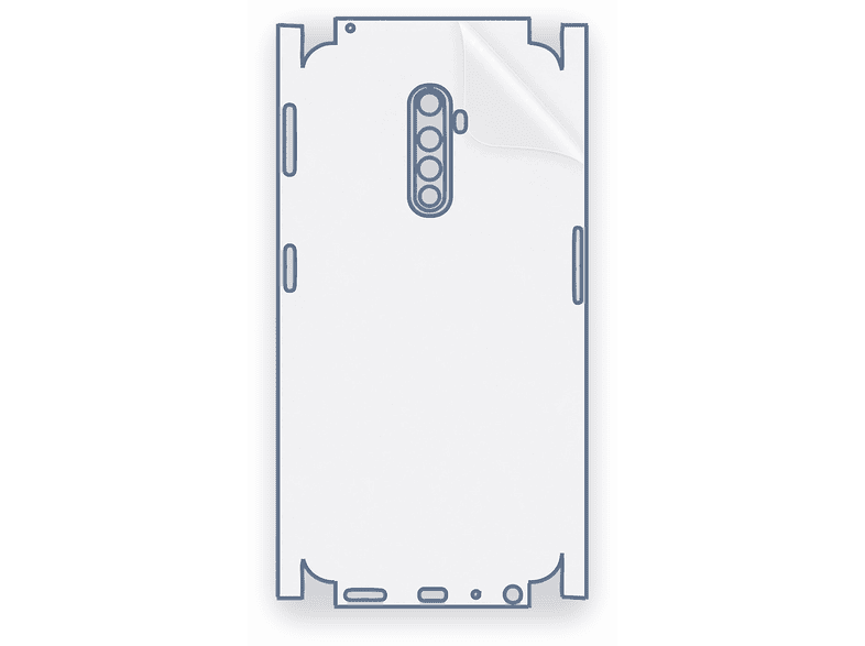 SCHITEC Oppo Reno Ace Uyumlu Fullbody Arka Kaplama Hidrojel Film Ekran Koruyucu