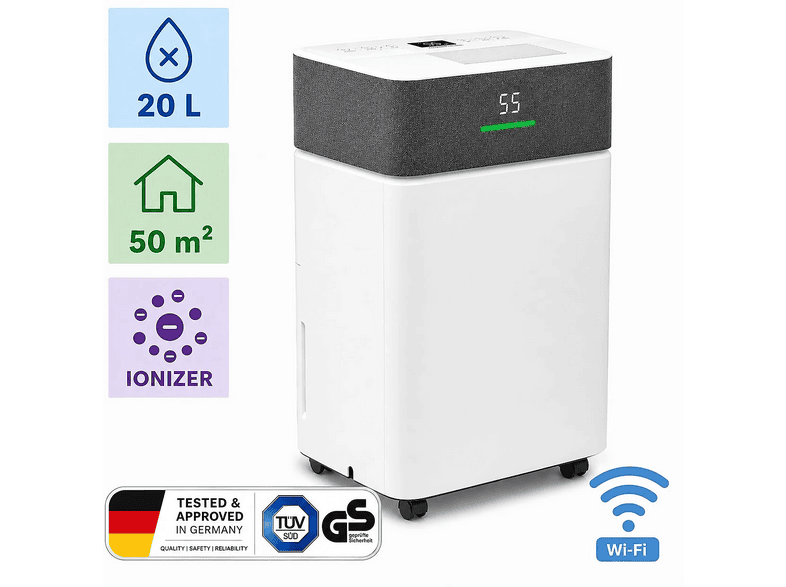 TROTEC TTK 63 E Wi-Fi Nem Alma Cihazı Beyaz