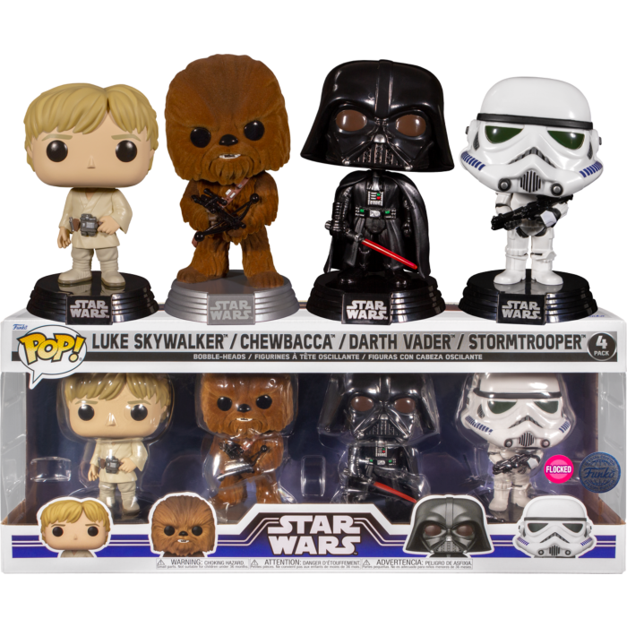 FUNKO POP Pack 4 Figuren Star Wars New Classics Exklusiv